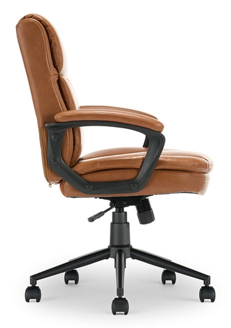 Click365 - Transform 2.0 Extra Comfort Ergonomic Mid-Back Desk Chair - Cognac