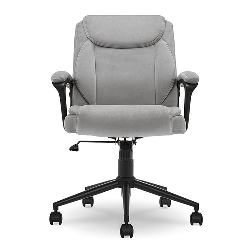 Click365 - Transform 1.0 Bonded Leather Desk Office Chair - Light Gray