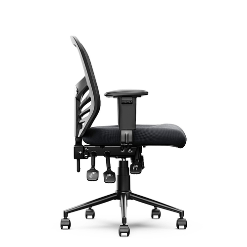Click365 - Flow Mid-Back Mesh Office Chair - Black
