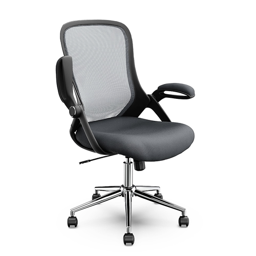 Click365 - Flip Mid-Back Mesh Office Chair - Gray