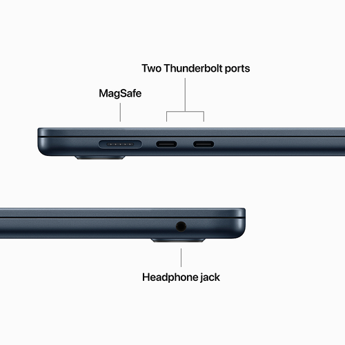 Apple - Geek Squad Certified Refurbished MacBook Air 15" Laptop - M2 chip - 8GB Memory - 512GB SSD (Latest Model) - Midnight