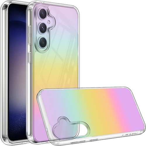 SaharaCase - Hybrid-Flex Hard Shell Series Case for Samsung Galaxy S23 FE - Transparent Gradient