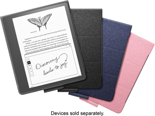 Amazon - Kindle Scribe Fabric Cover (only fits Kindle Scribe) - Wild Rose