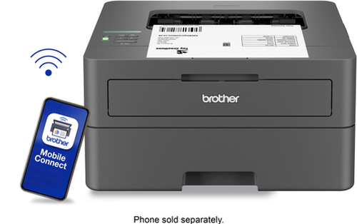 Brother - HL-L2405W Wireless Black-and-White Refresh Subscription Eligible Laser Printer - Gray