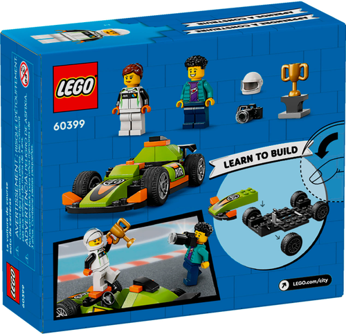 LEGO - City Green Race Car Set, Racing Vehicle Toy 60399