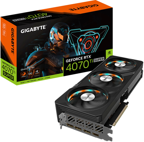 GIGABYTE - NVIDIA GeForce RTX 4070Ti Super Gaming OC 16GB GDDR6X PCI Express 4.0 Graphics Card - Black