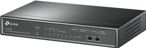 TP-Link - 8-Port Gigabit Desktop PoE+ Switch - Black