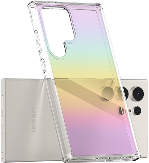 SaharaCase - Hybrid-Flex Hard Shell Series Case for Samsung Galaxy S24 Ultra - Transparent Gradient