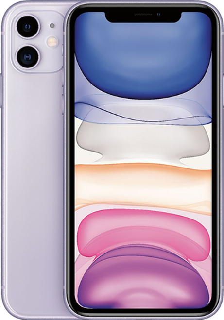 Apple - Geek Squad Certified Refurbished iPhone 11 128GB - Purple (Verizon)
