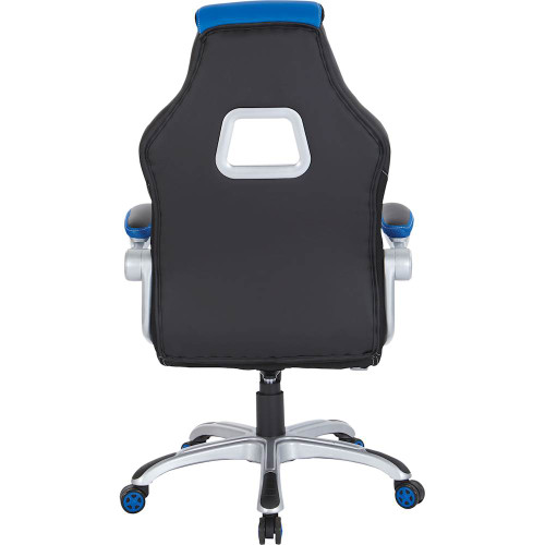 OSP Designs - Race Gaming Chair - Charcoal Gray/Blue