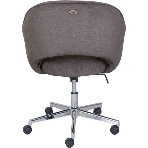 Serta - Valetta Fabric Home Office Chair - Gray/Chrome