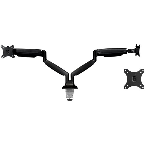 Mount-It! - Desk Mount for Most Flat-Panel TVs Up to 30" - Black