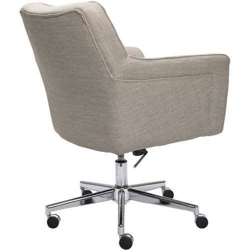 Serta - Ashland Fabric & Memory Foam Home Office Chair - Lure Light Gray
