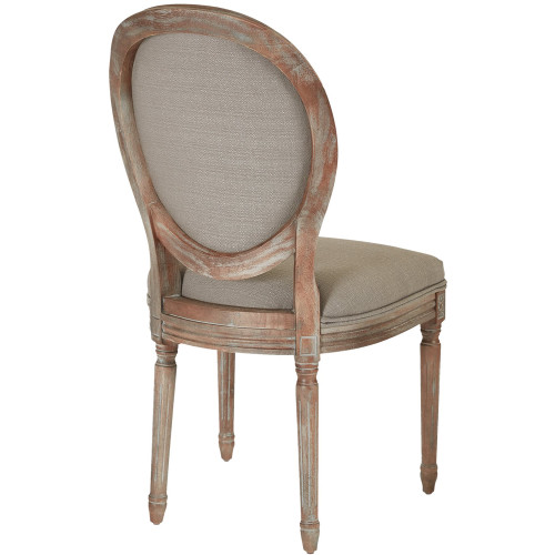 AveSix - Lillian Collection Traditional Fabric Chair - Klein Otter