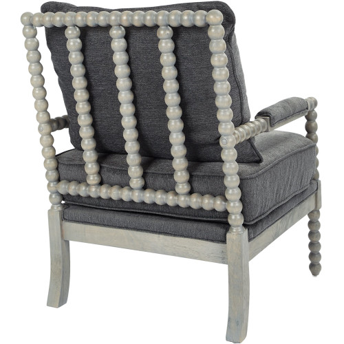 AveSix - Abbot Farmhouse Living Room Chair - Charcoal