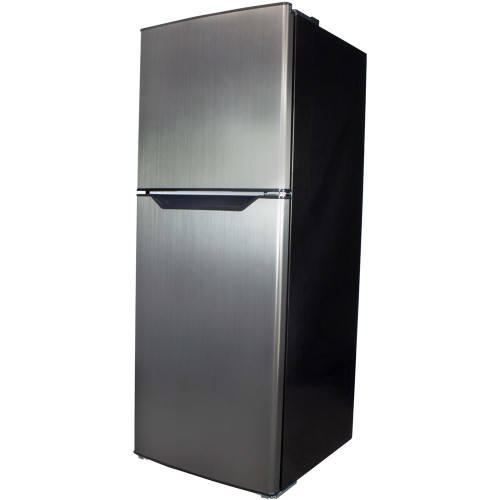 Danby - 7 Cu. Ft. Top-Freezer Refrigerator - Black/Stainless Steel Look