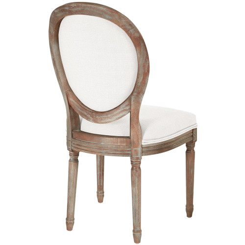 AveSix - Lillian Collection Traditional Fabric Chair - Linen