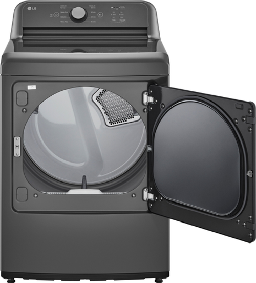 LG - 7.3 Cu. Ft. Gas Dryer with Sensor Dry - Monochrome Grey