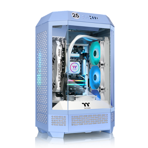Thermaltake - LCGS Reactor i480S Gaming Desktop - Intel Core i7-14700KF - 32GB RGB Memory - NVIDIA GeForce RTX 4080 Super - 2TB SSD - Hydrangea Blue