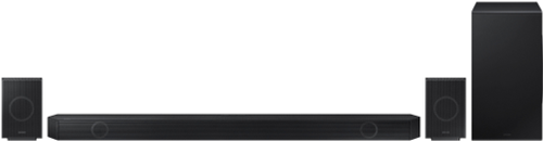 Samsung - Q series 11.1.4 ch. Wireless Dolby Atmos Soundbar + Rear Speakers w/ Q-Symphony- Titan Black. - Black