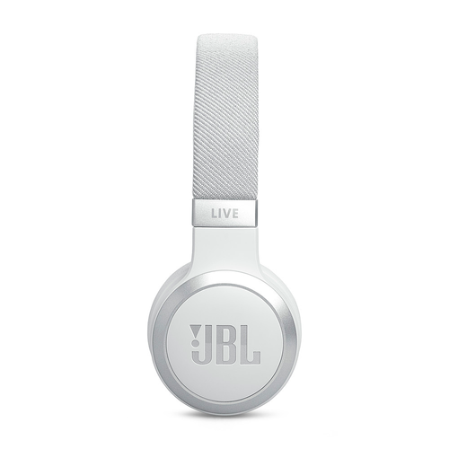 JBL - Wireless On-Ear Headphones with True Adaptive Noise Cancelling - White