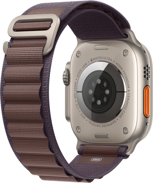 Apple Watch Ultra 2 GPS + Cellular 49mm Titanium Case with Indigo Alpine Loop  (Large) - Titanium