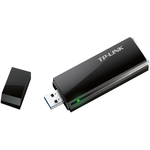 TP-Link - Dual-Band AC USB Network Adapter - Black