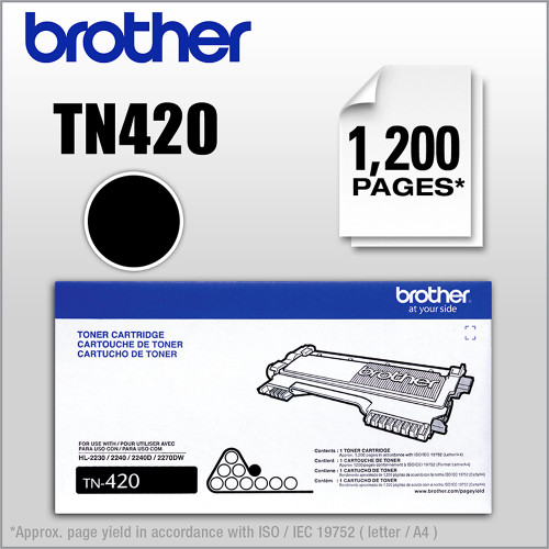 Brother - TN420 Toner Cartridge - Black