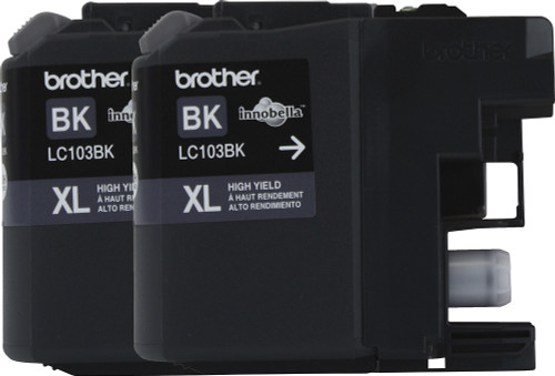 Brother - LC1032PKS XL High-Yield 2-Pack Ink Cartridges - Black - Black