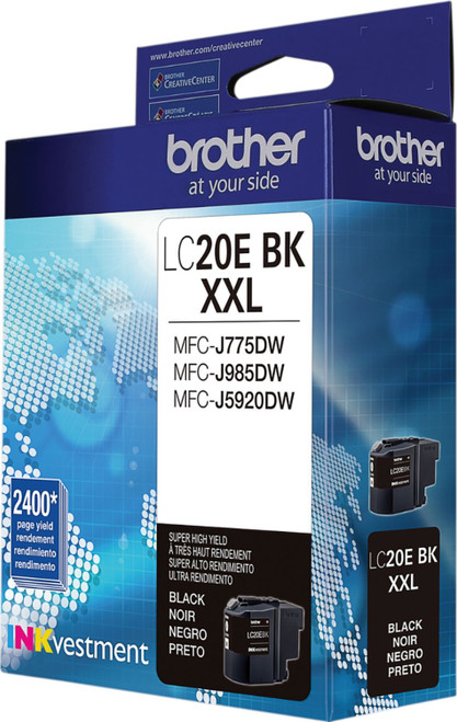 Brother - LC20EBK XXL Super High-Yield Ink Cartridge - Black - Black