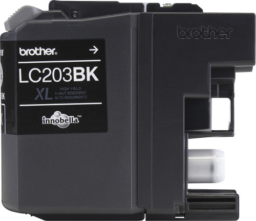 Brother - LC203BK XL High-Yield Ink Cartridge - Black - Black