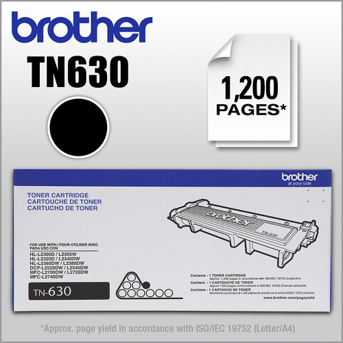Brother - TN630 Toner Cartridge - Black