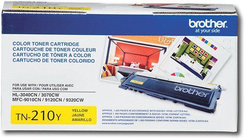 Brother - TN210Y Toner, 1400 Page-Yield, Yellow - yellow