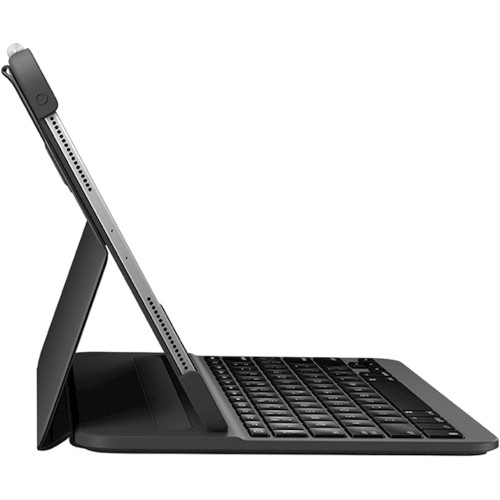 Logitech - Slim Folio Pro Keyboard Case for Apple® iPad® Pro 12.9" (3rd and 4th Gen) - Graphite