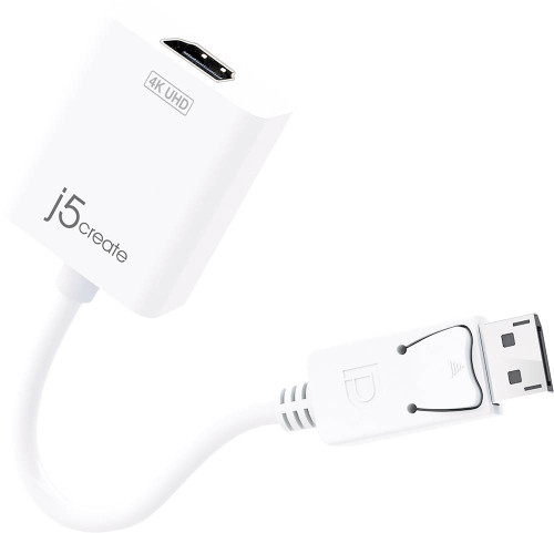 j5create - DisplayPort to HDMI Active Adapter - White