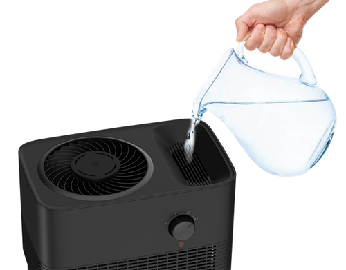 Sunpentown - 1-Gallon Evaporative Humidifier - Black