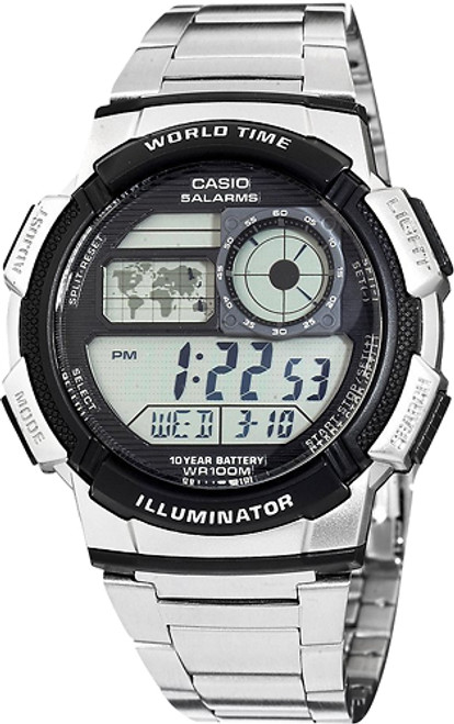 Casio - Men's Digital Sport Watch - Stainless Steel