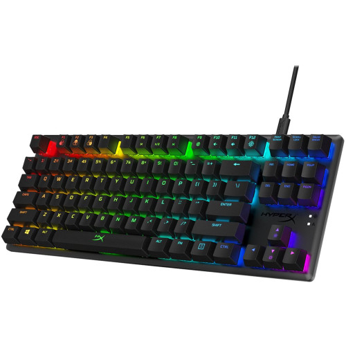 Alloy Origins Core Wired Gaming Mechanical HyperX Aqua Switch Keyboard with RGB Back Lighting - Black