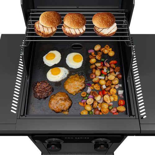 Char-Broil - Pro Series with Amplifire™ Infrared Technology 2-Burner Propane Gas Grill Cabinet, 463676724 - Black