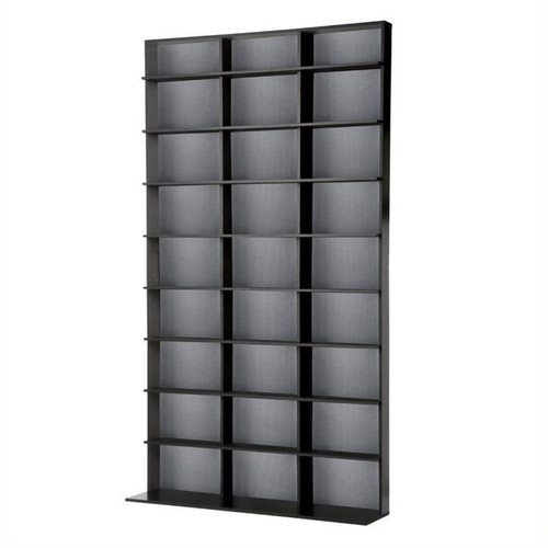 Atlantic Inc 72" Large Media Rack in Black - Black