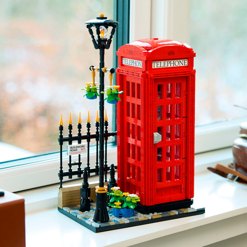 LEGO - Ideas Red London Telephone Box Gift Idea for Travelers 21347