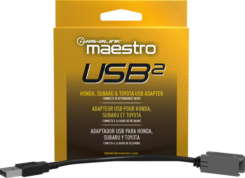 Maestro - USB Adapter Cable for Select Honda, Subaru, Scion, and Toyota Vehicles - Black