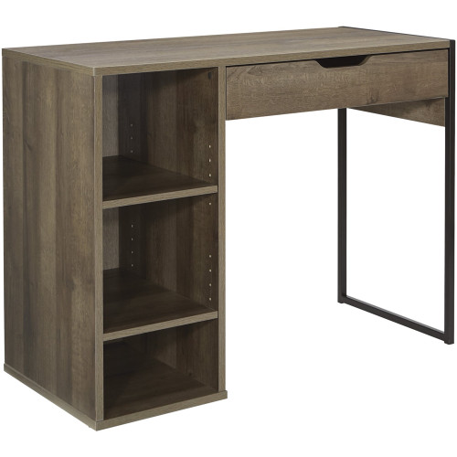 OSP Home Furnishings - Ravel Rectangular Contemporary Engineered Wood 1-Drawer Table - Gray Oak