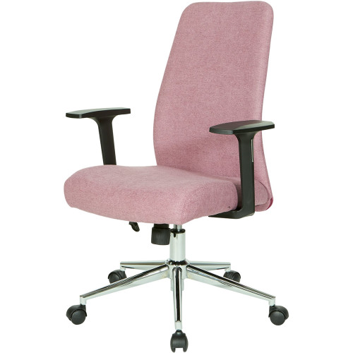 OSP Home Furnishings - Evanston 5-Pointed Star Manager's Chair - Orchid