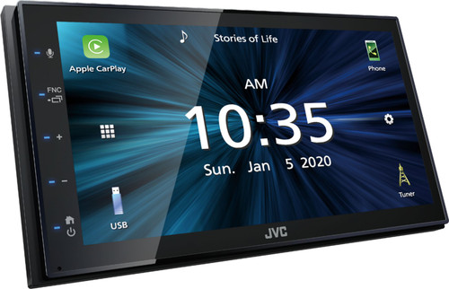 JVC - 6.8" - Android Auto/Apple® CarPlay™ - Built-in Bluetooth - In-Dash Digital Media Receiver - Black