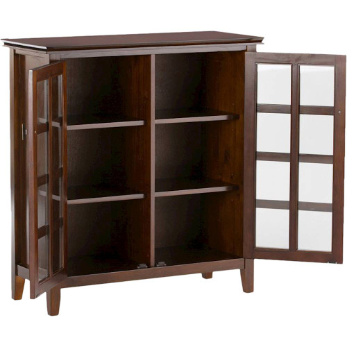 Simpli Home - Artisan Contemporary Solid Wood Medium Storage Cabinet - Russet Brown