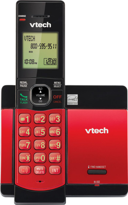 VTech - CS5119-16 DECT 6.0 Expandable Cordless Phone System - Red