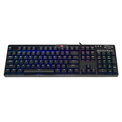 iBUYPOWER MEK 4 - RGB Mechanical Gaming Keyboard with Brown Switches and Custom Lighting - Black