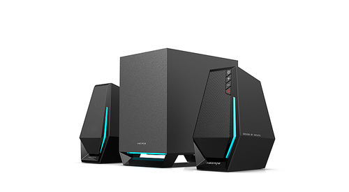 Edifier - G1500 MAX Bluetooth Gaming Speakers with RGB Lighting (3-Piece) - Black