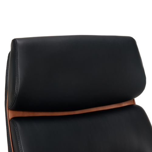 Finch Neo Two Retro-Modern Mid-Back Office Chair - Black